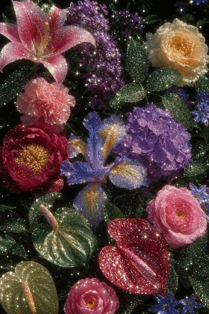 Macro floral photograph with vivid colors